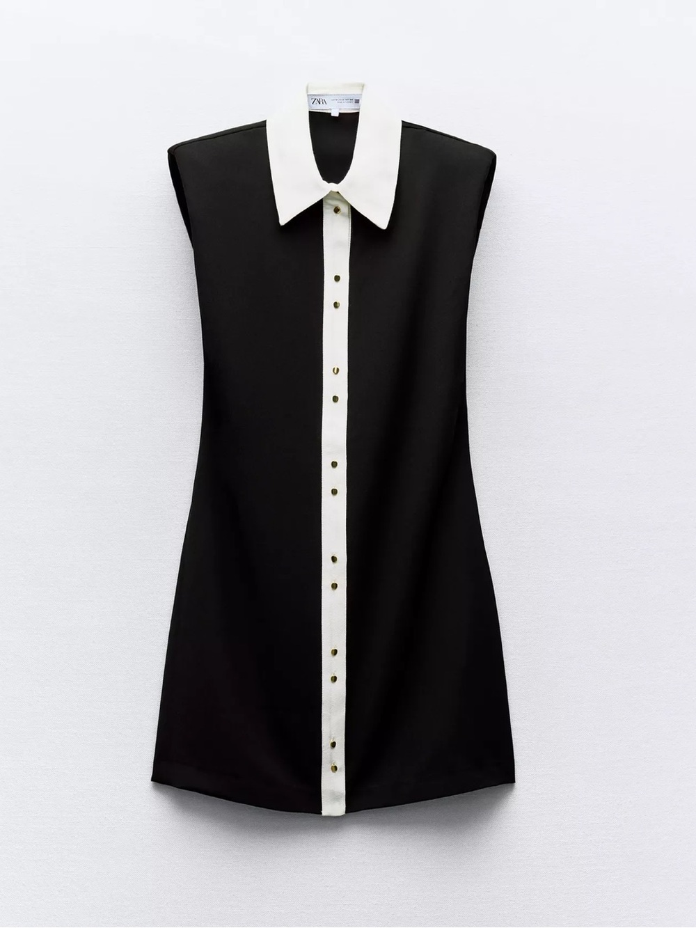Shoulder Pad Mini Dress